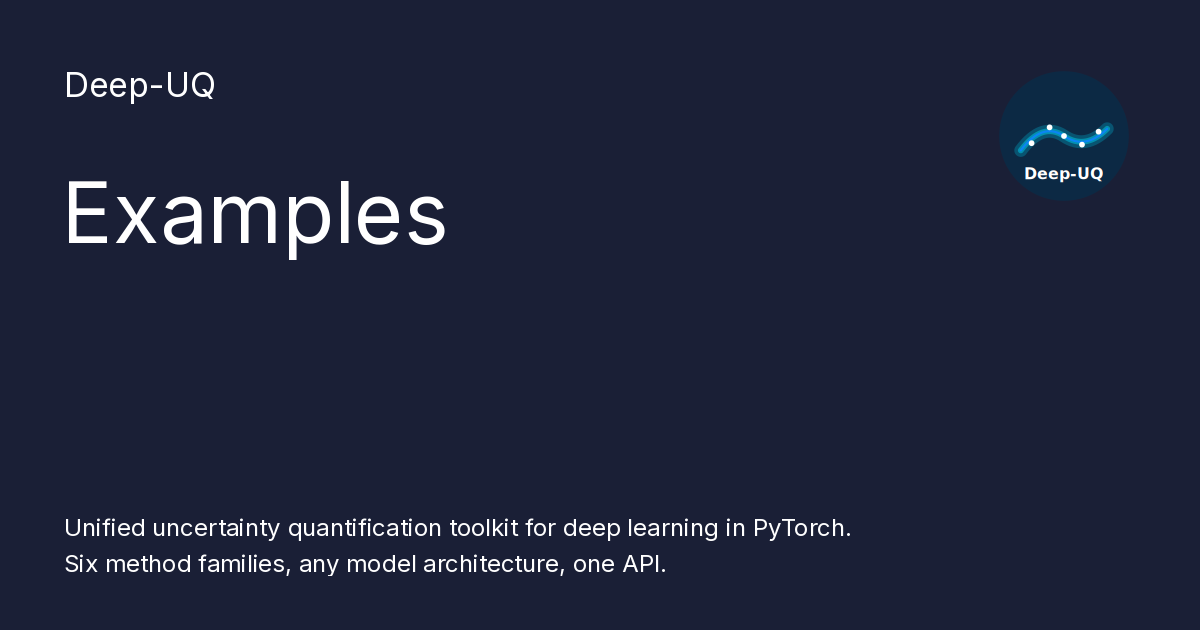 Examples - Deep-UQ