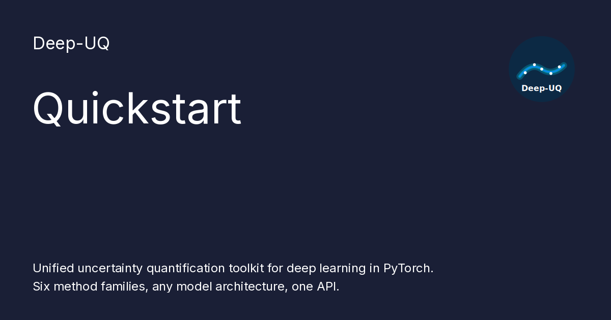 Quickstart - Deep-UQ