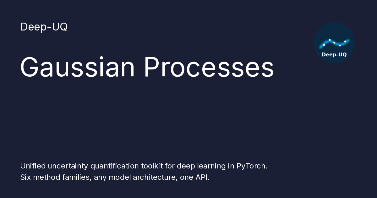 Gaussian Processes - Deep-UQ