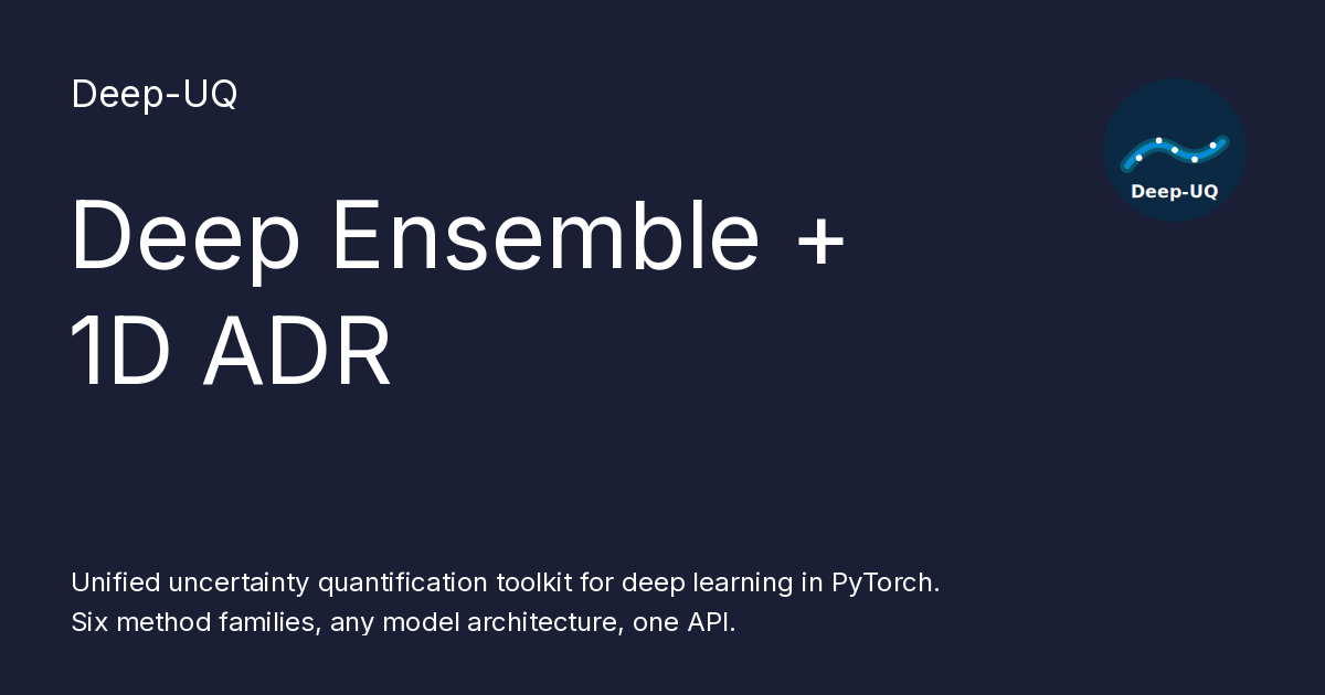 Deep Ensemble + 1D ADR - Deep-UQ